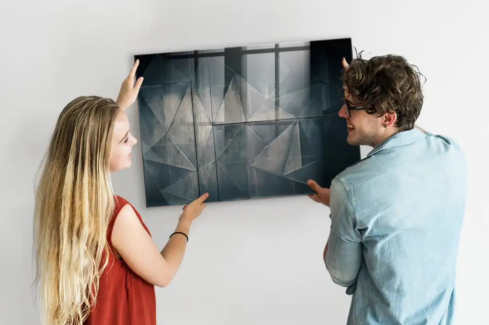 Tableau mural magnétique décoratif en métal