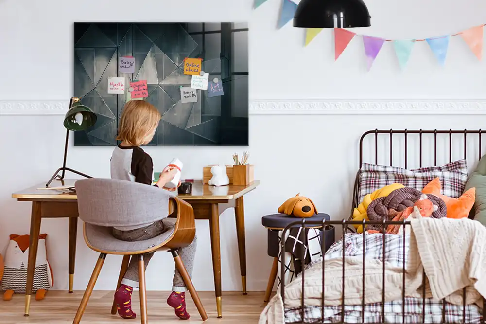 Tableau mural magnétique décoratif en métal