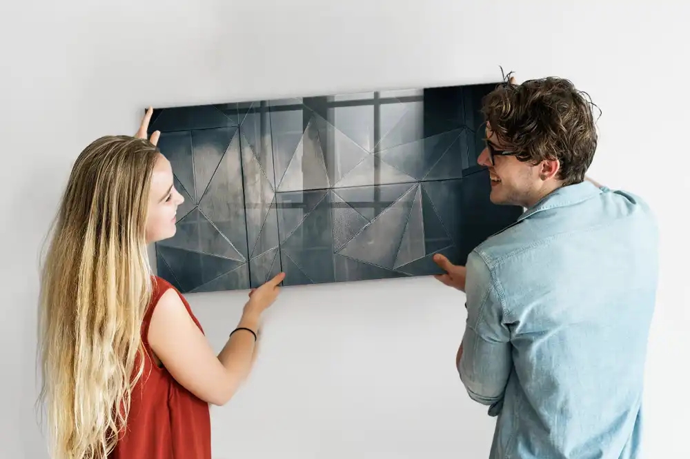 Tableau mural magnétique décoratif en métal