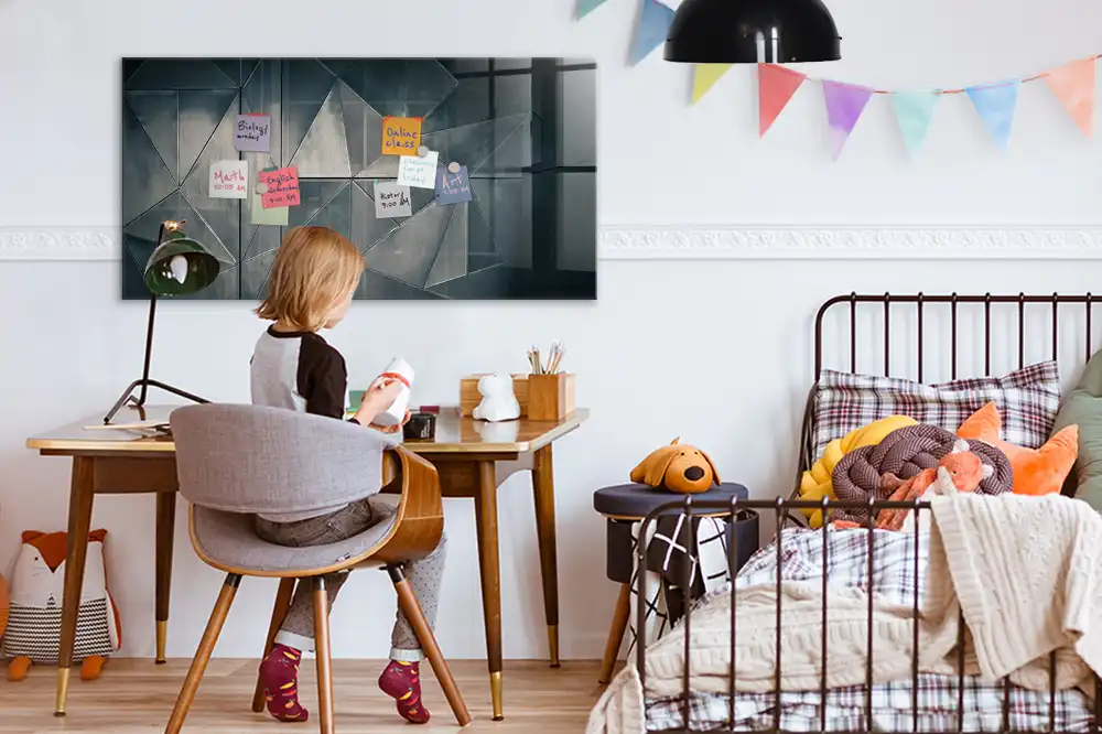 Tableau mural magnétique décoratif en métal