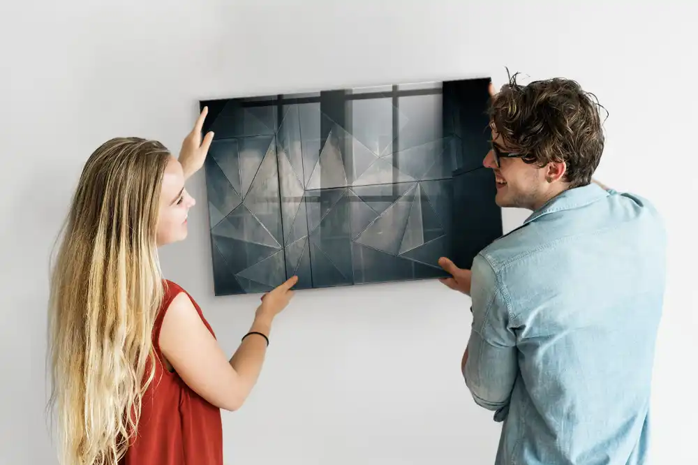 Tableau mural magnétique décoratif en métal