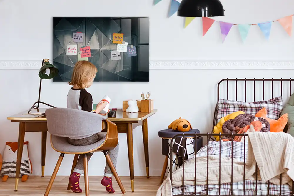 Tableau mural magnétique décoratif en métal