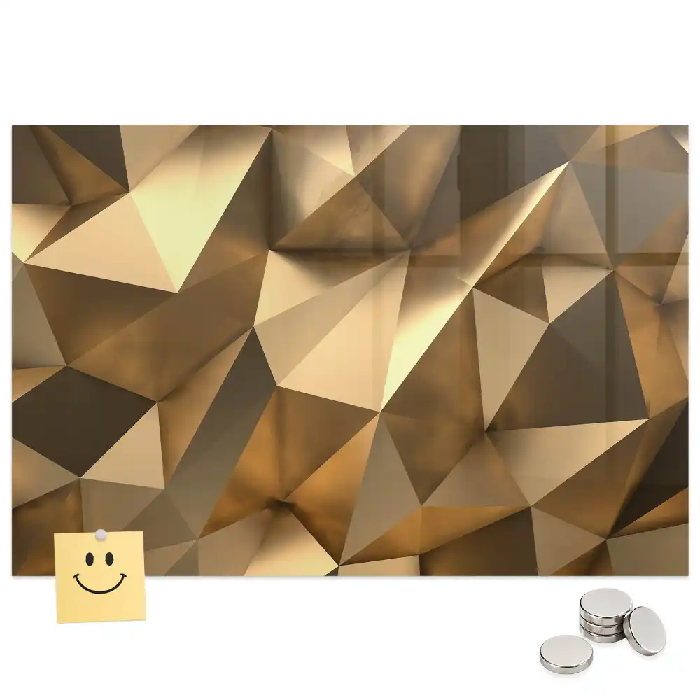 Tableau magnétique abstraction géométrique