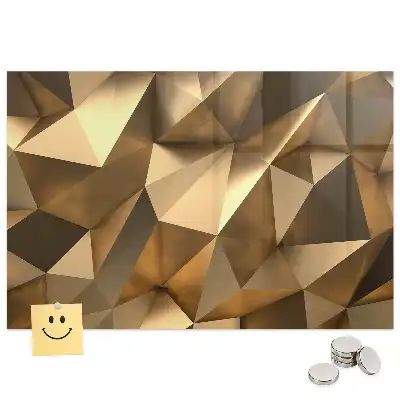 Tableau magnétique abstraction géométrique