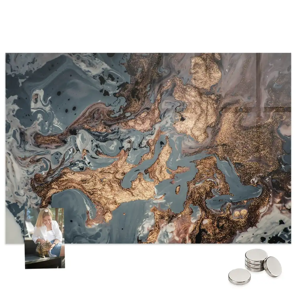Tableau aimanté décoratif aspect pierre