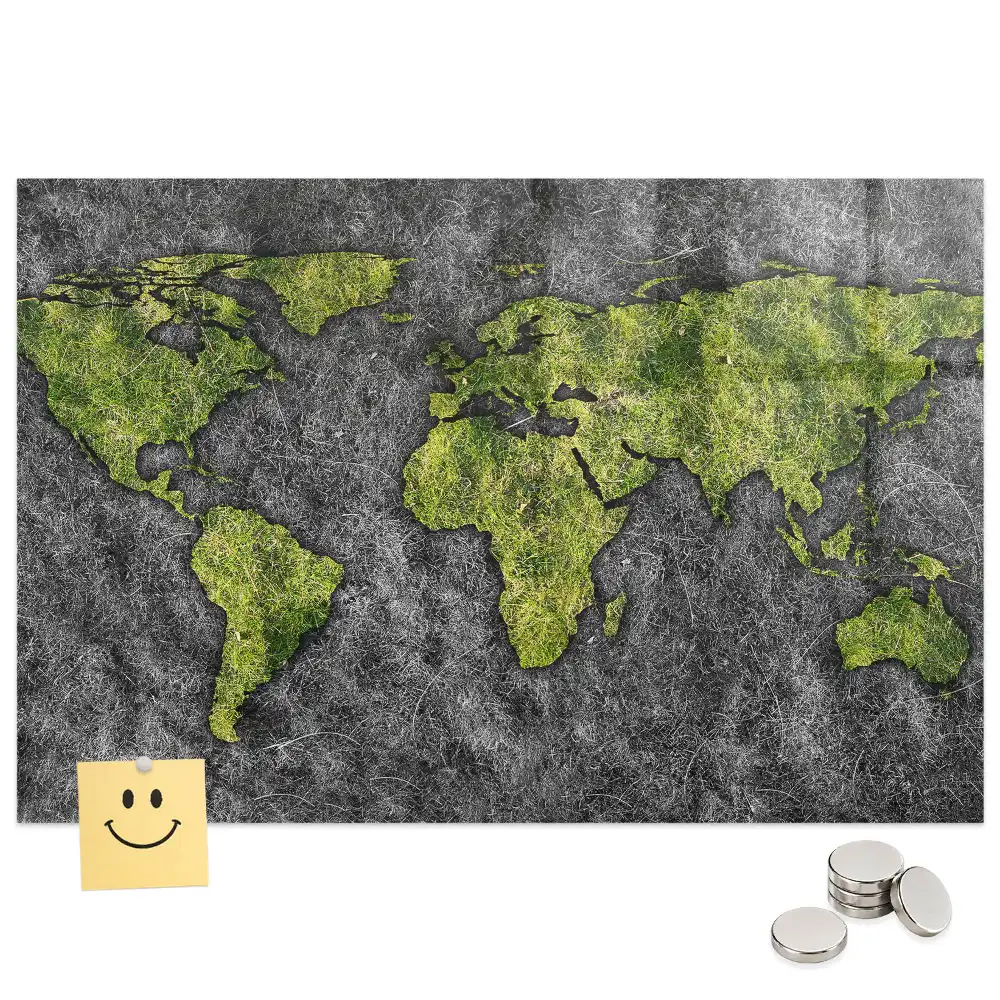 Tableau mural magnétique atlas mondial