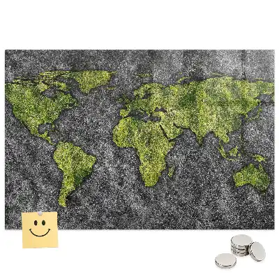 Tableau mural magnétique atlas mondial