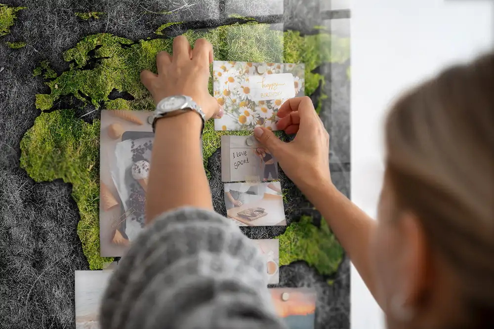 Tableau mural magnétique atlas mondial