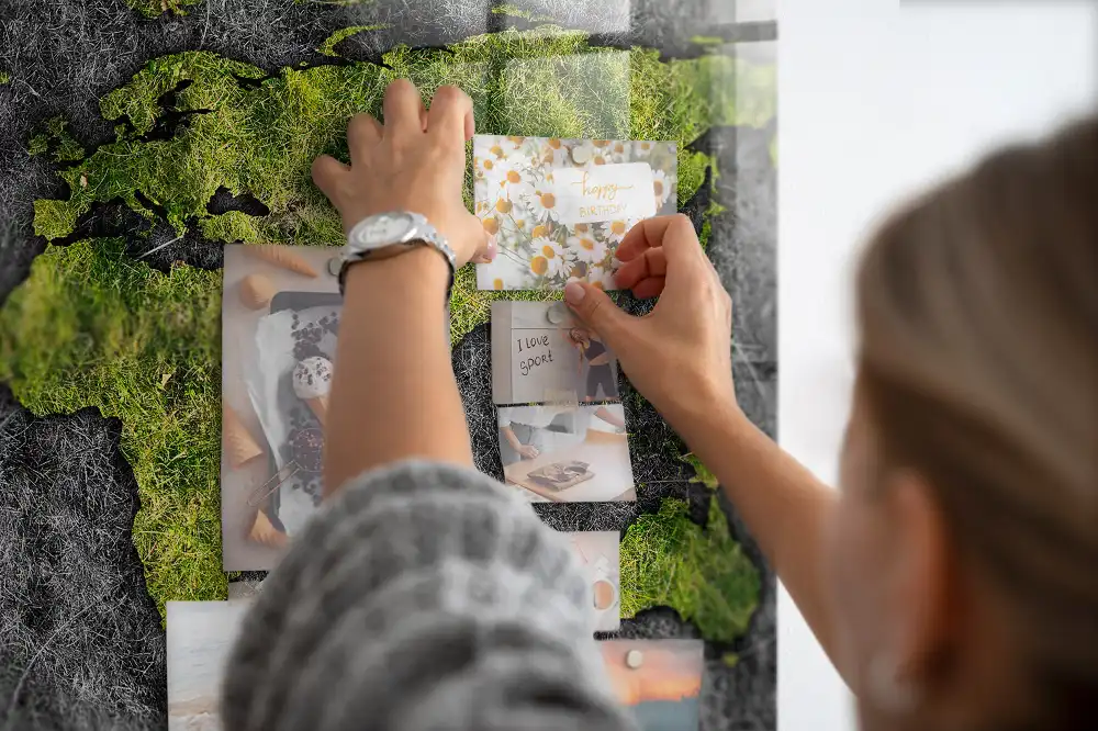 Tableau mural magnétique atlas mondial