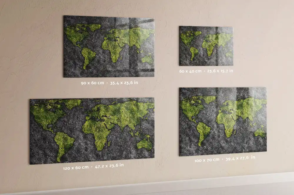 Tableau mural magnétique atlas mondial