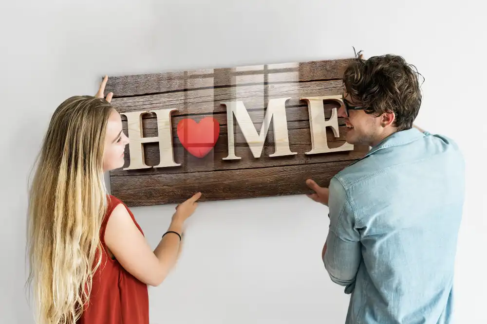 Tableau mémo magnétique en verre pour la maison