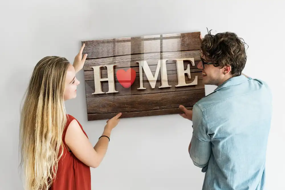 Tableau mémo magnétique en verre pour la maison