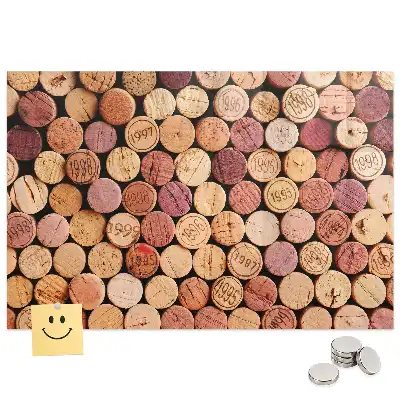 Tableau mural magnétique pour bouchons de bouteille