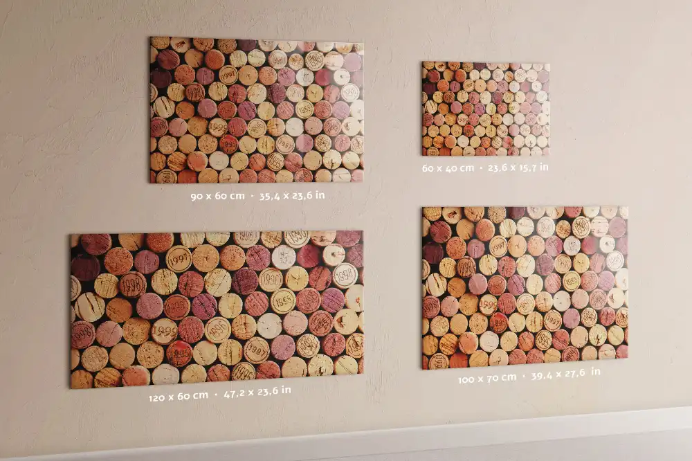 Tableau mural magnétique pour bouchons de bouteille