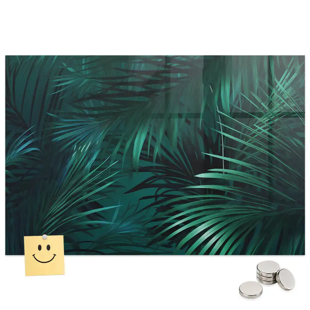 Tableau mural magnétique flore exotique