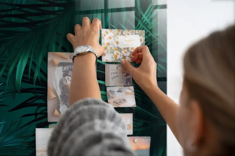 Tableau mural magnétique flore exotique