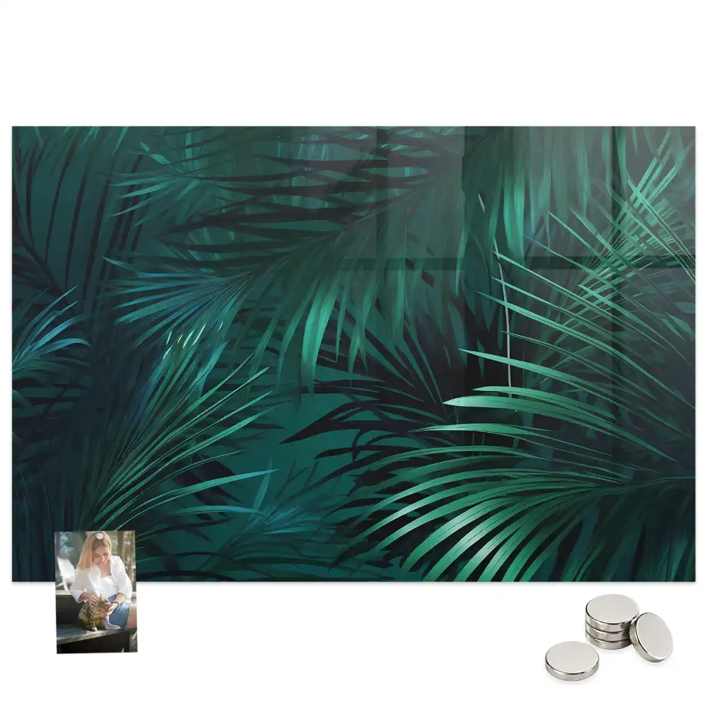 Tableau mural magnétique flore exotique
