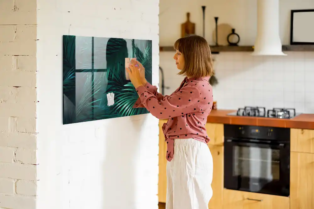 Tableau mural magnétique flore exotique