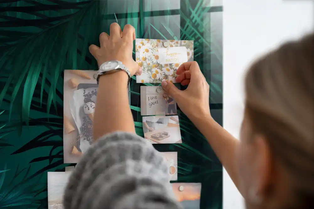 Tableau mural magnétique flore exotique