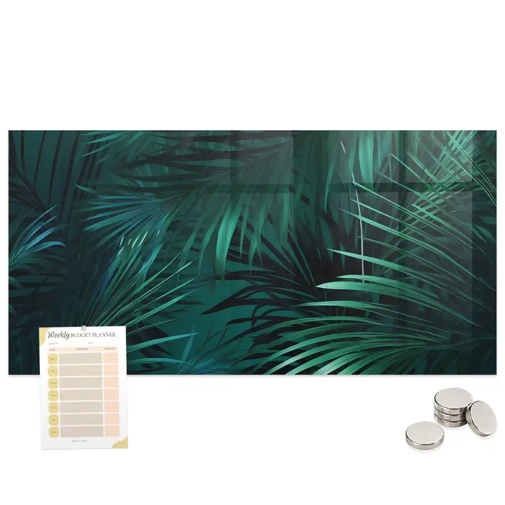 Tableau mural magnétique flore exotique