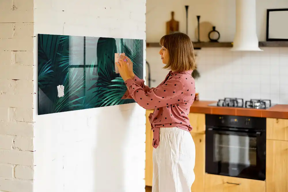 Tableau mural magnétique flore exotique