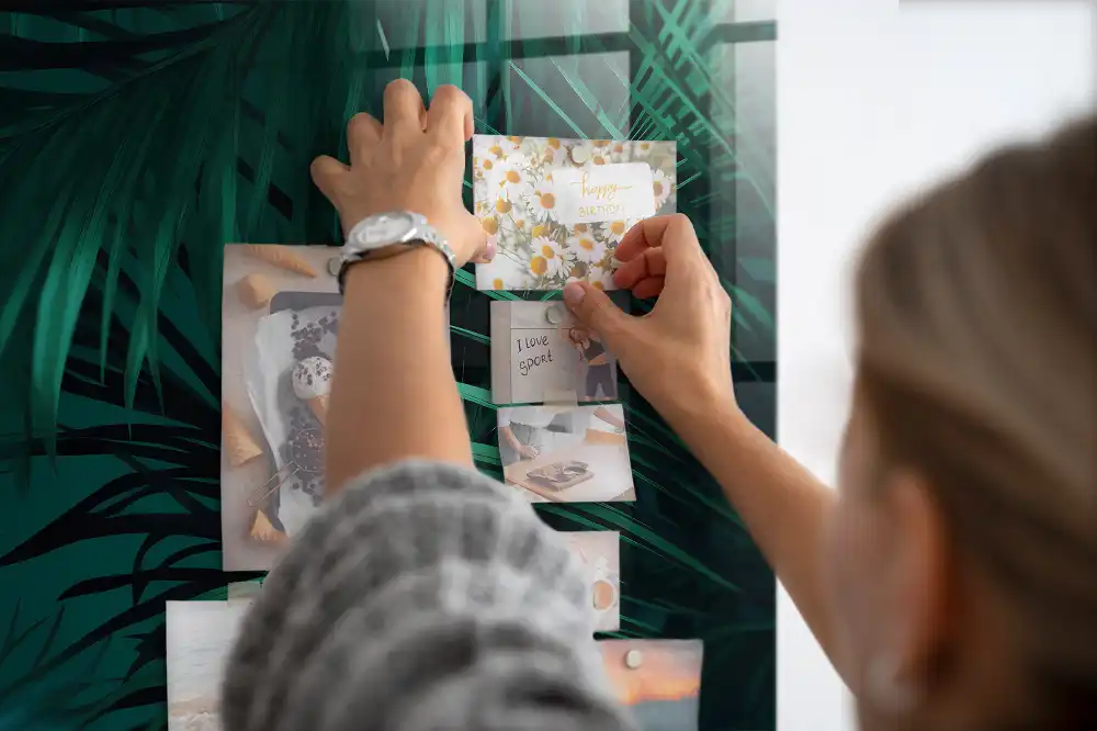 Tableau mural magnétique flore exotique