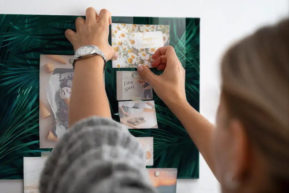 Tableau mural magnétique flore exotique