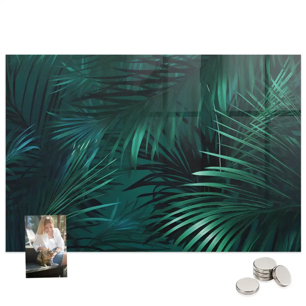 Tableau mural magnétique flore exotique