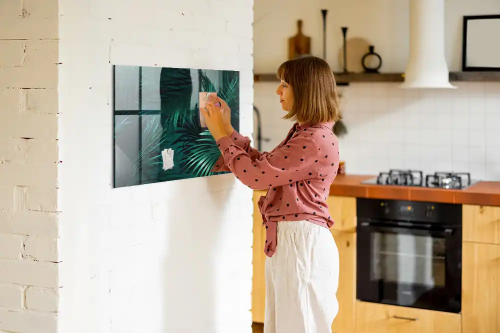 Tableau mural magnétique flore exotique