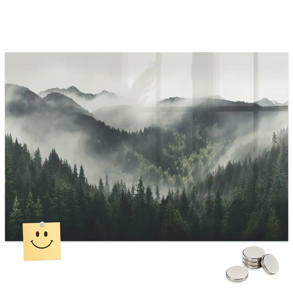 Tableau magnétique paysage de forêt