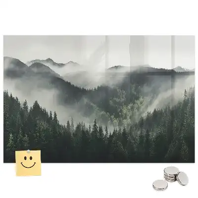 Tableau magnétique paysage de forêt