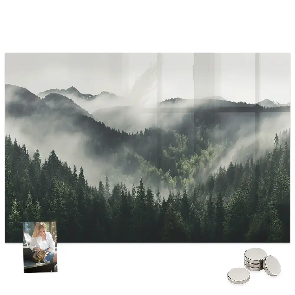 Tableau magnétique paysage de forêt