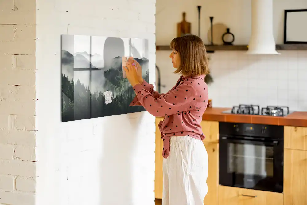 Tableau magnétique paysage de forêt