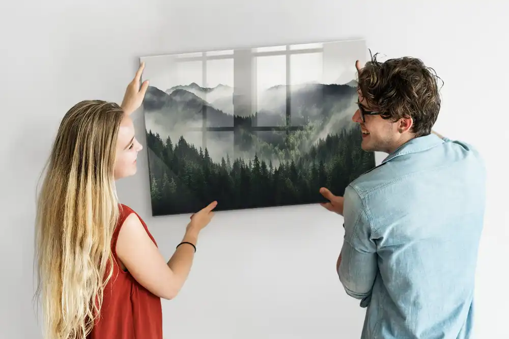 Tableau magnétique paysage de forêt