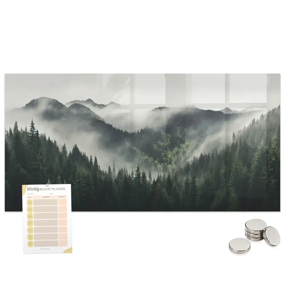 Tableau magnétique paysage de forêt