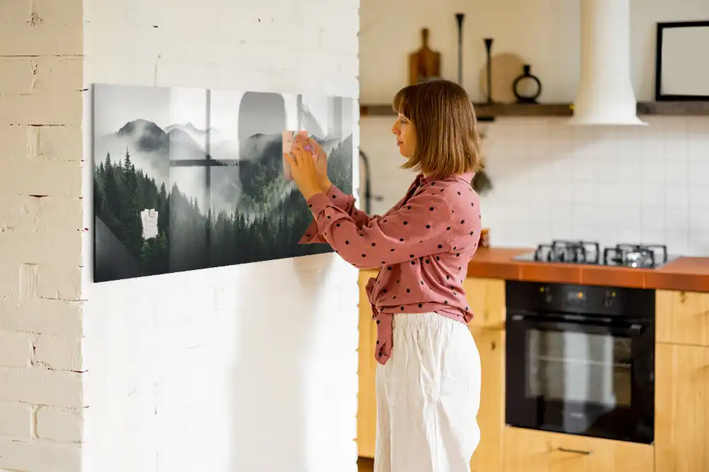 Tableau magnétique paysage de forêt