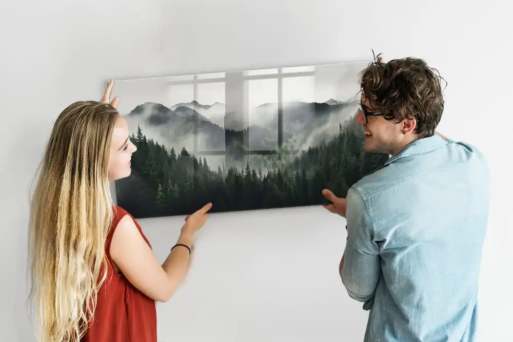 Tableau magnétique paysage de forêt