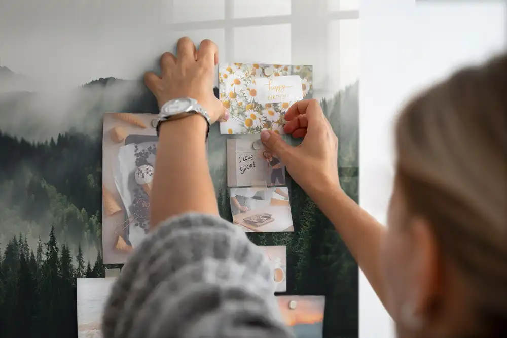 Tableau magnétique paysage de forêt