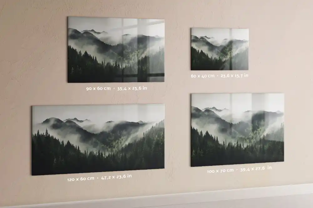 Tableau magnétique paysage de forêt