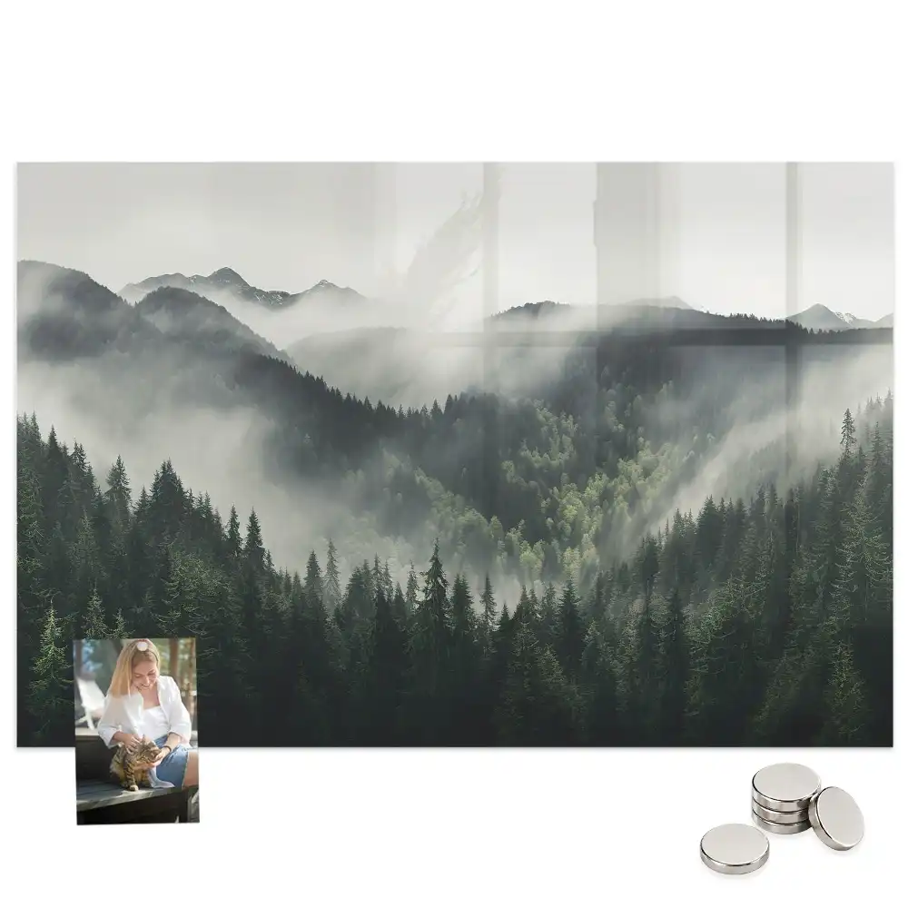 Tableau magnétique paysage de forêt