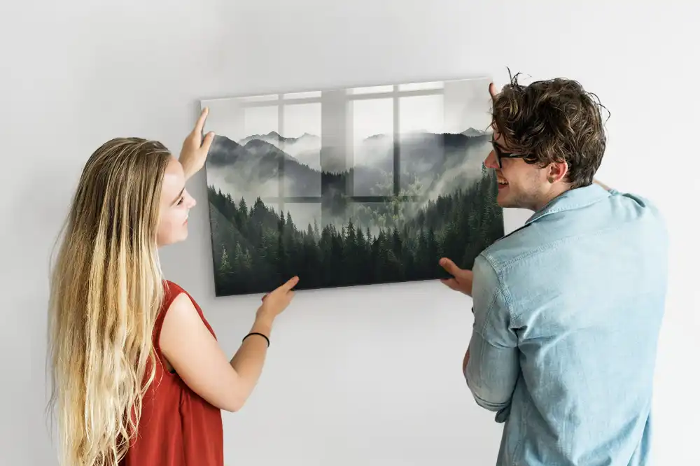 Tableau magnétique paysage de forêt
