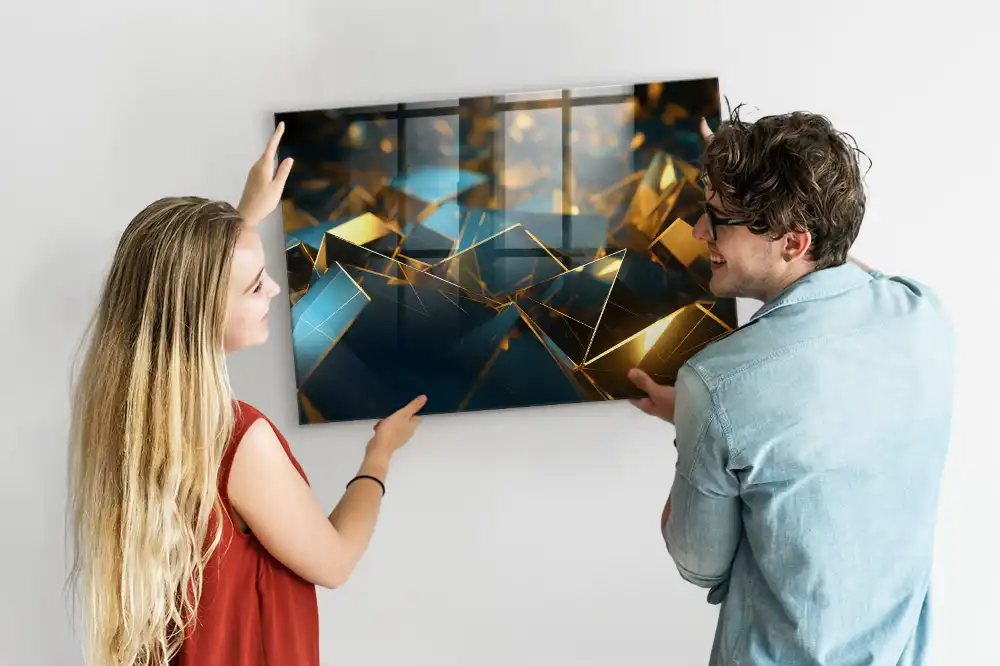 Tableau aimanté décoratif motif abstrait