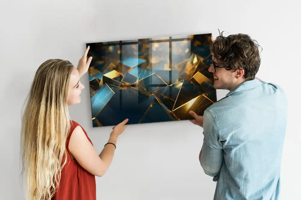Tableau aimanté décoratif motif abstrait