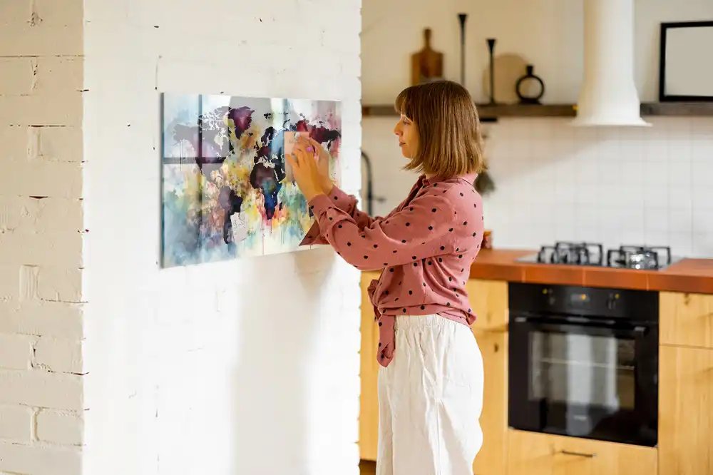 Tableau magnétique pour magnets Atlas aquarelle