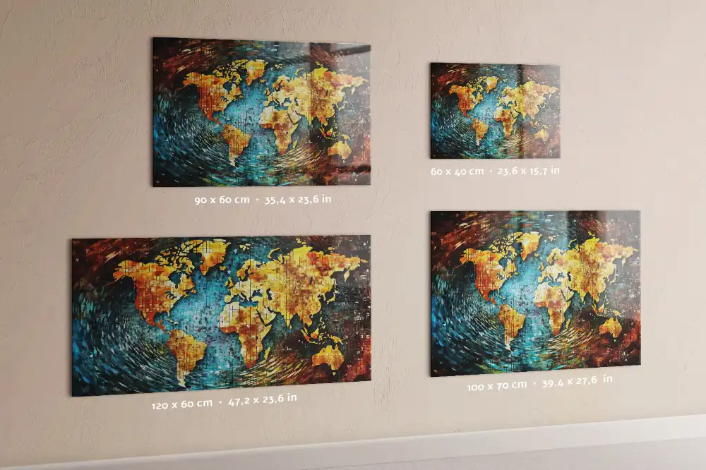 Tableau aimanté décoratif motif chaos cosmique