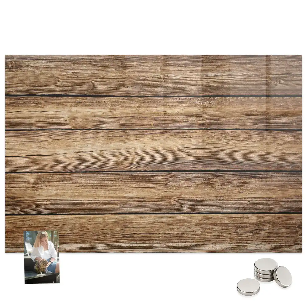 Tableau mural magnétique en bois