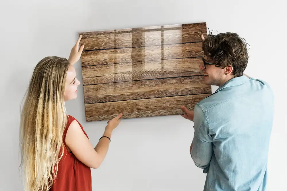Tableau mural magnétique en bois