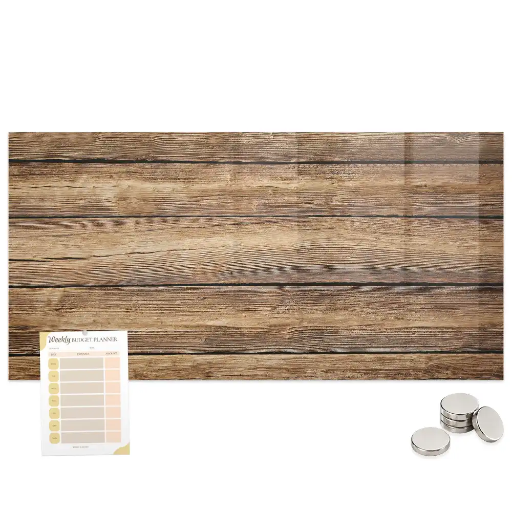 Tableau mural magnétique en bois