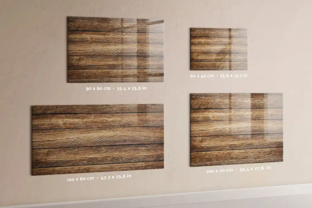 Tableau mural magnétique en bois