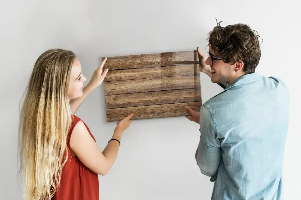Tableau mural magnétique en bois